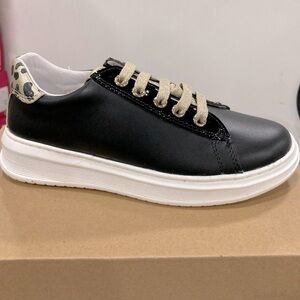 Naturino Nixom NEW Zip AW21 Stylish Black Kids Sneakers, Kids Size 12.5c